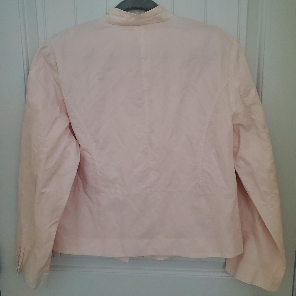 CHICO'S LIGHT PINK BUTTON DOWN LONG SLEEVE TOP - SIZE 2 (10-12) - Picture 2 of 7